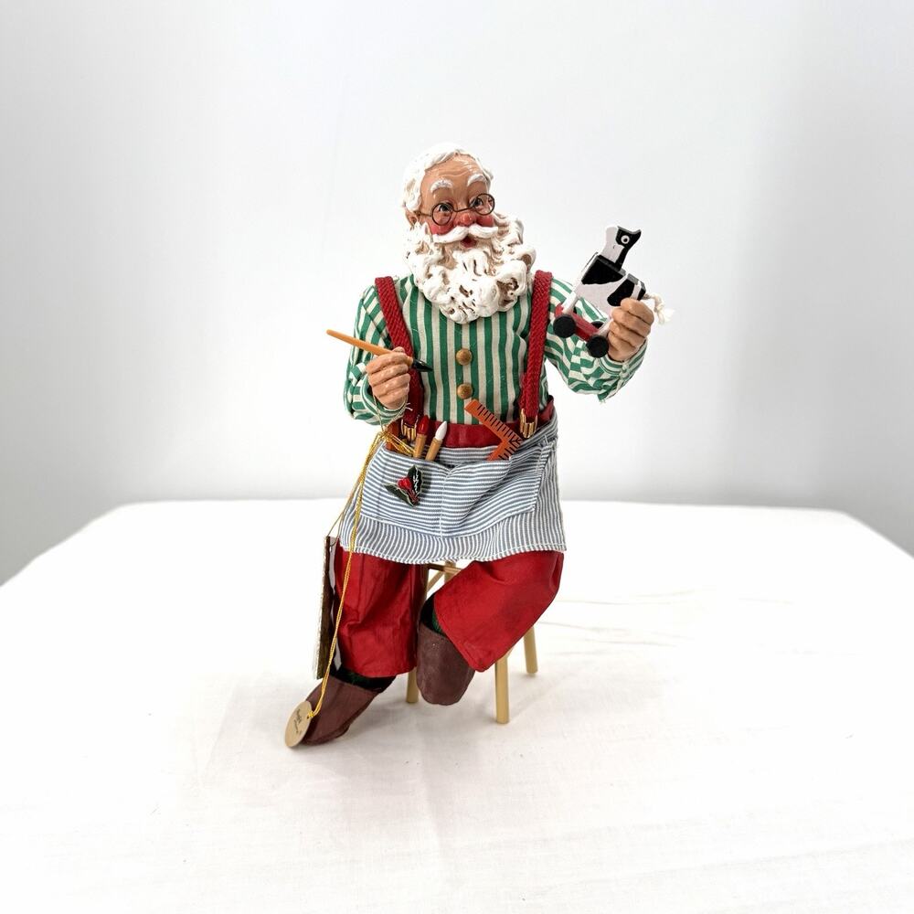 Vintage Possible Dreams Clothtique Santa Claus Figurine "Finishing Touch" 713121 - Picture 8 of 10